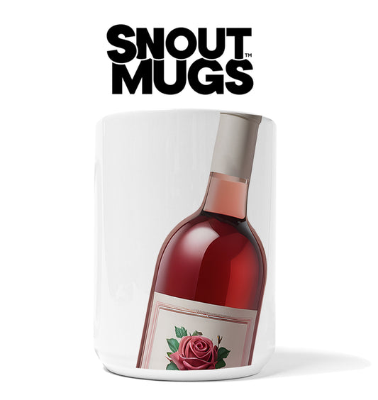 Rose' Wine Bottle Snout Mug