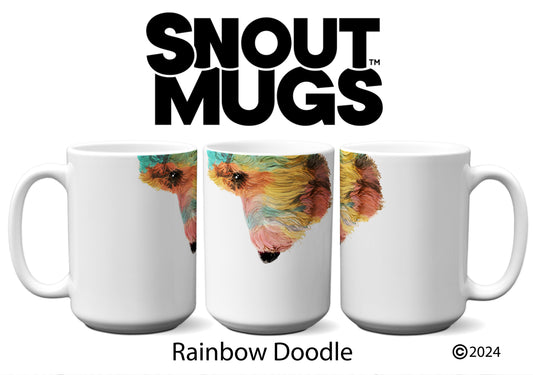 Rainbow Doodle Pop Art by Snout Mugs®