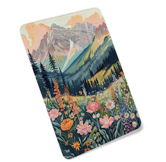 Abstract Floral Mountainscape Cutting Board