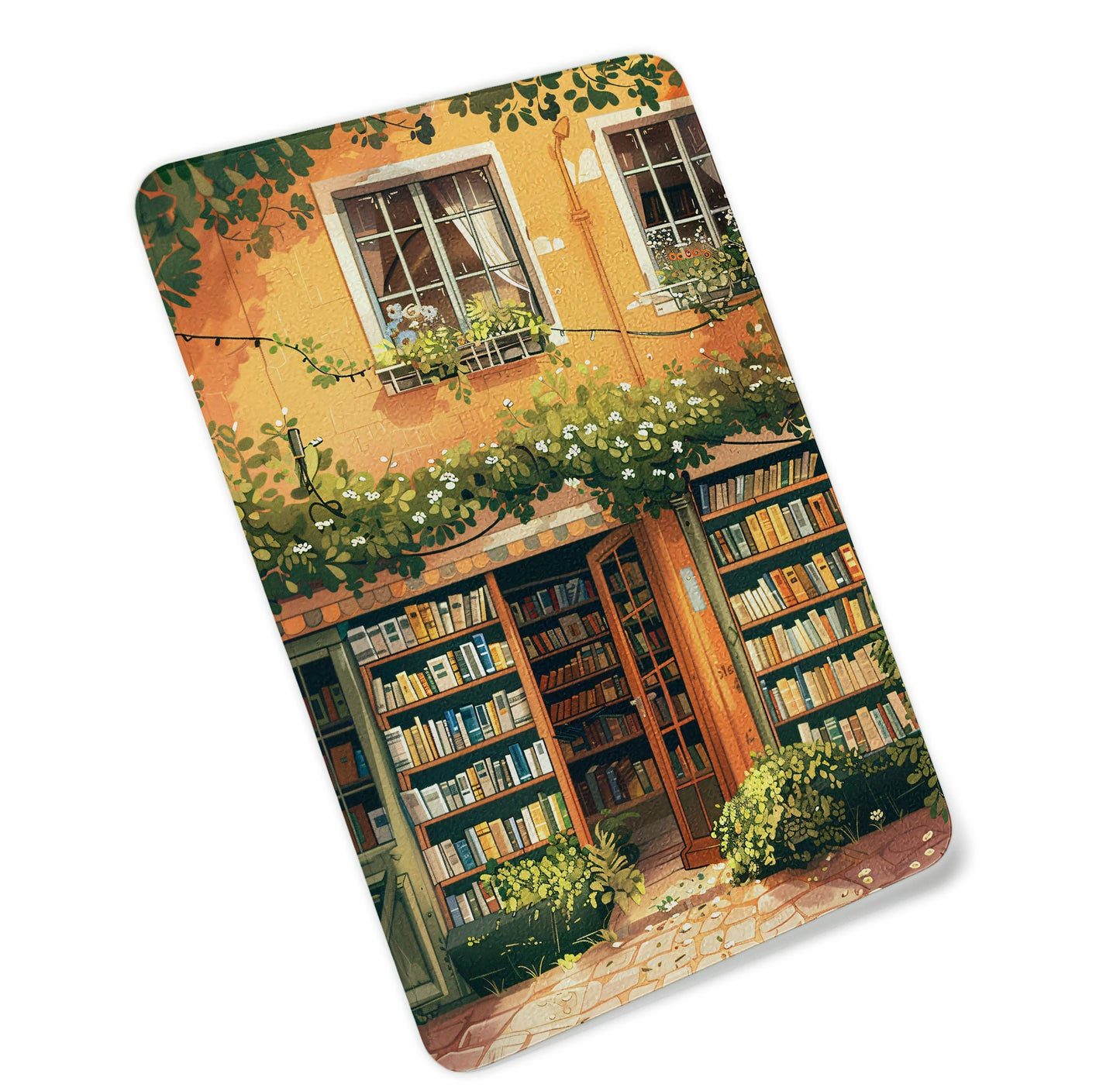 Charming Bookstore Cutting Board