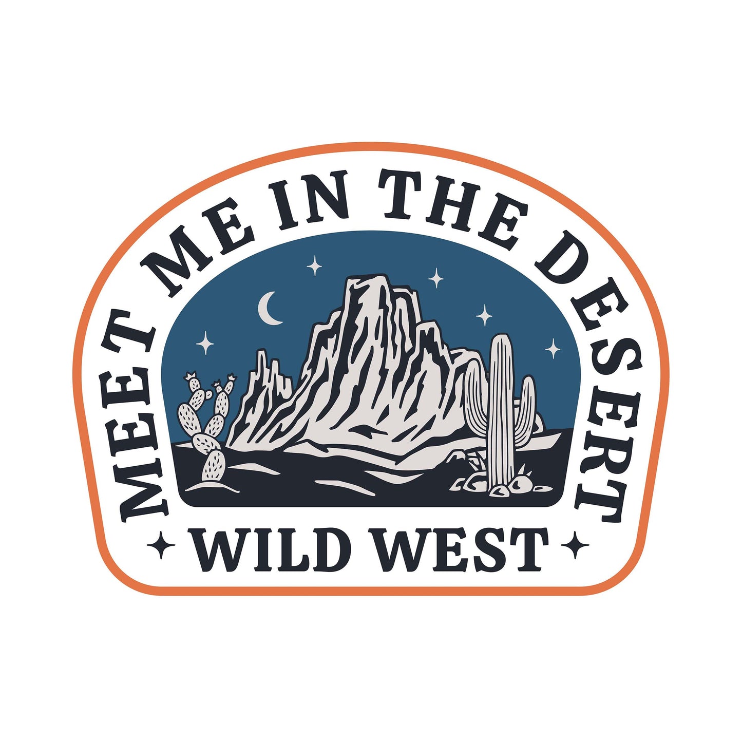 Meet Me In The Desert Plains Western Badge Mug