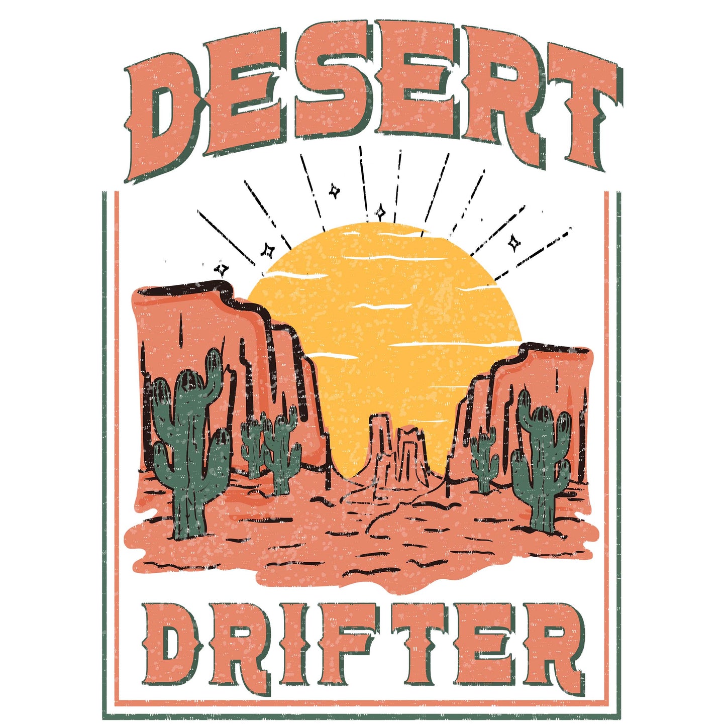 Desert Drifter Western Badge Mug