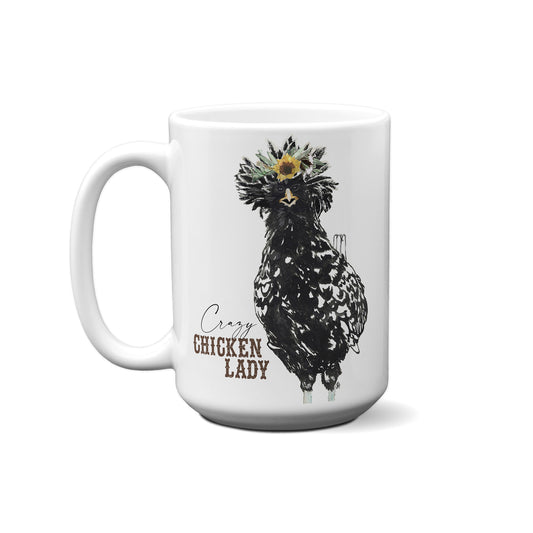 Crazy Chicken Lady By Dolly Estelle Mug