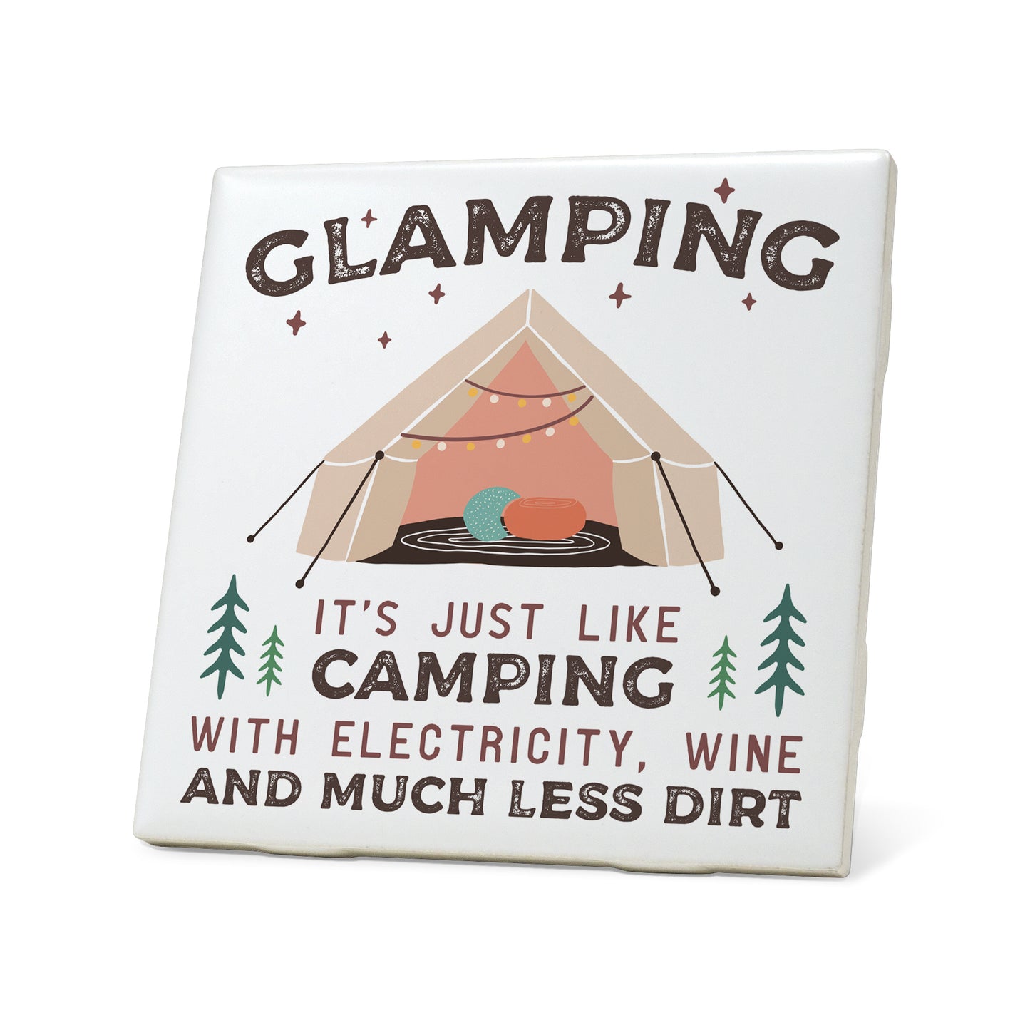 Glamping Graphic Coasters