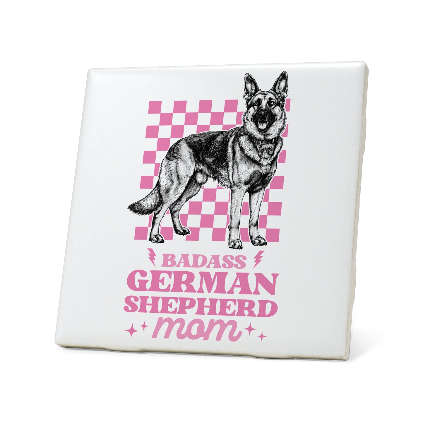 German Shepherd Mom Graphic Coasters