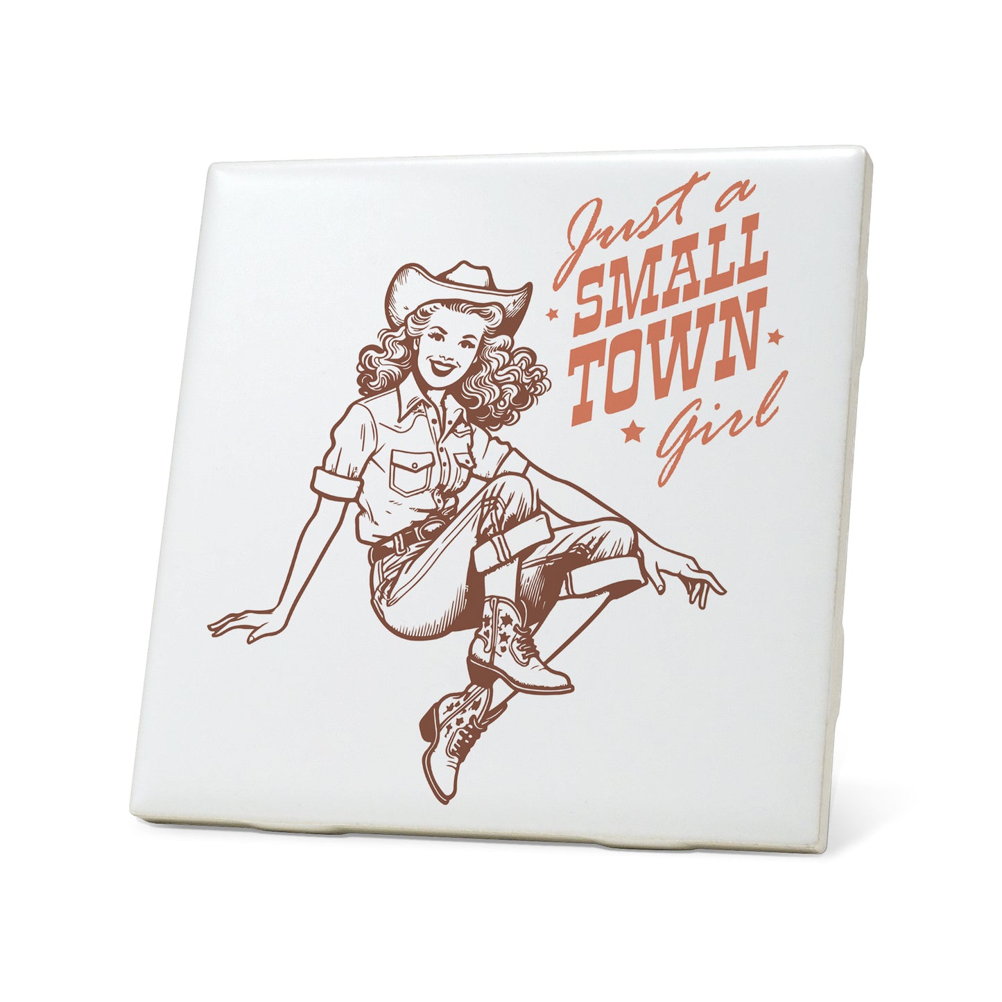 Just a small town girl Graphic Coasters