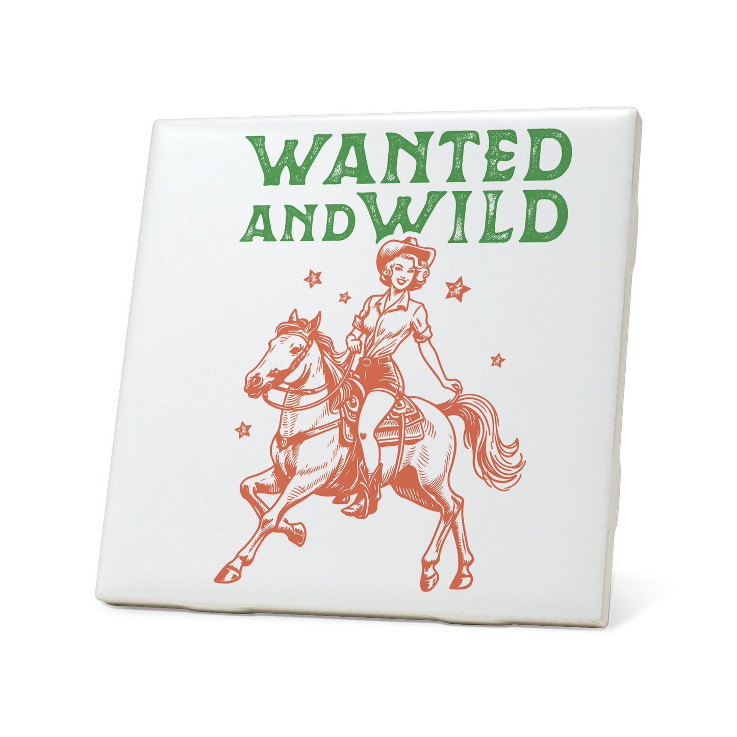 Wanted and wild Graphic Coasters