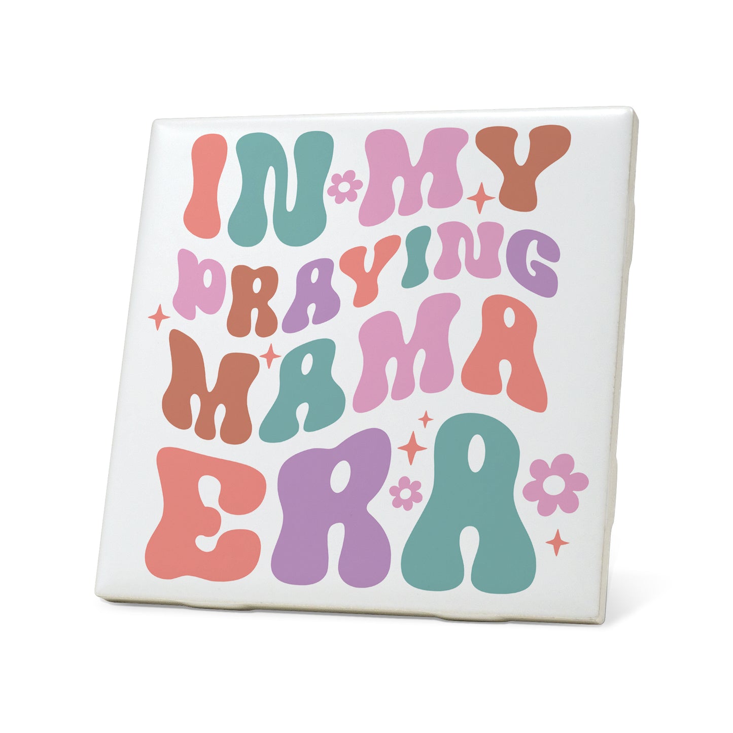 In my praying mama era Graphic Coasters