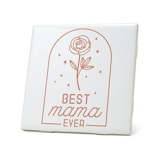 Best mama ever rose Graphic Coasters