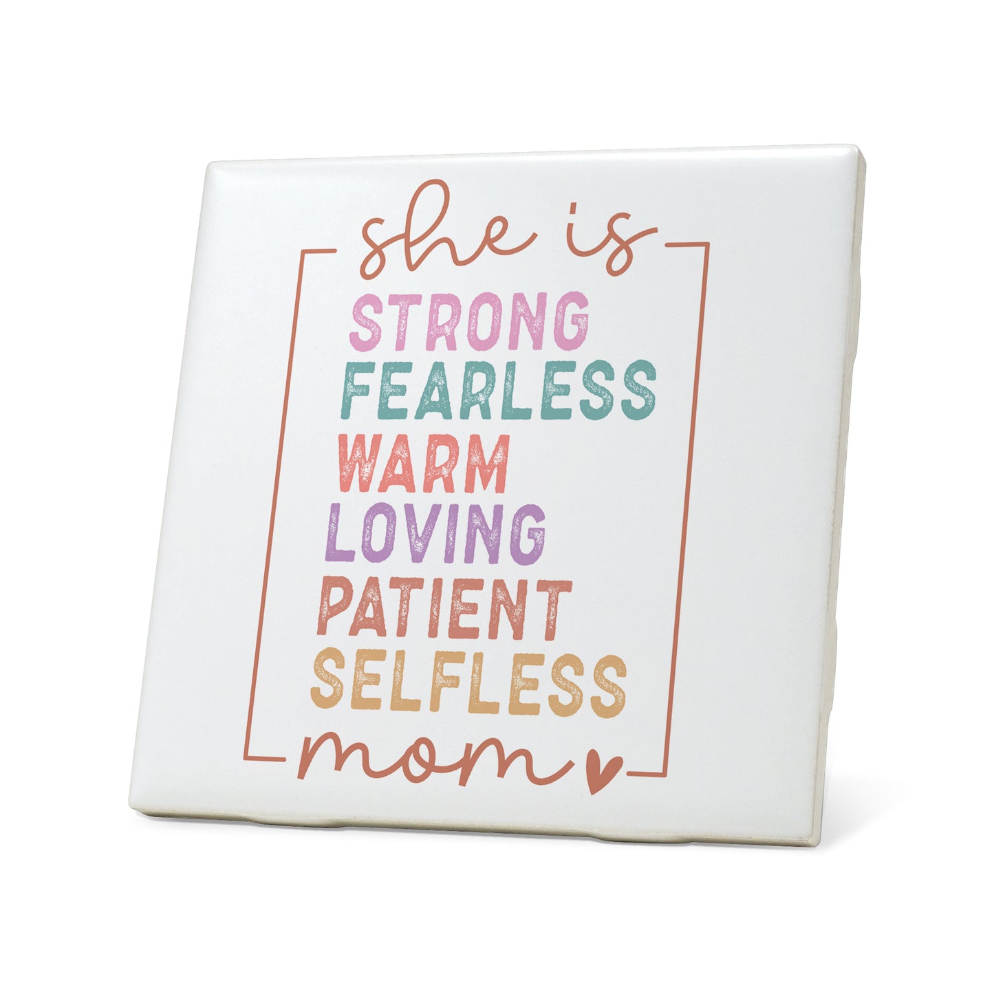 She is mom Graphic Coasters