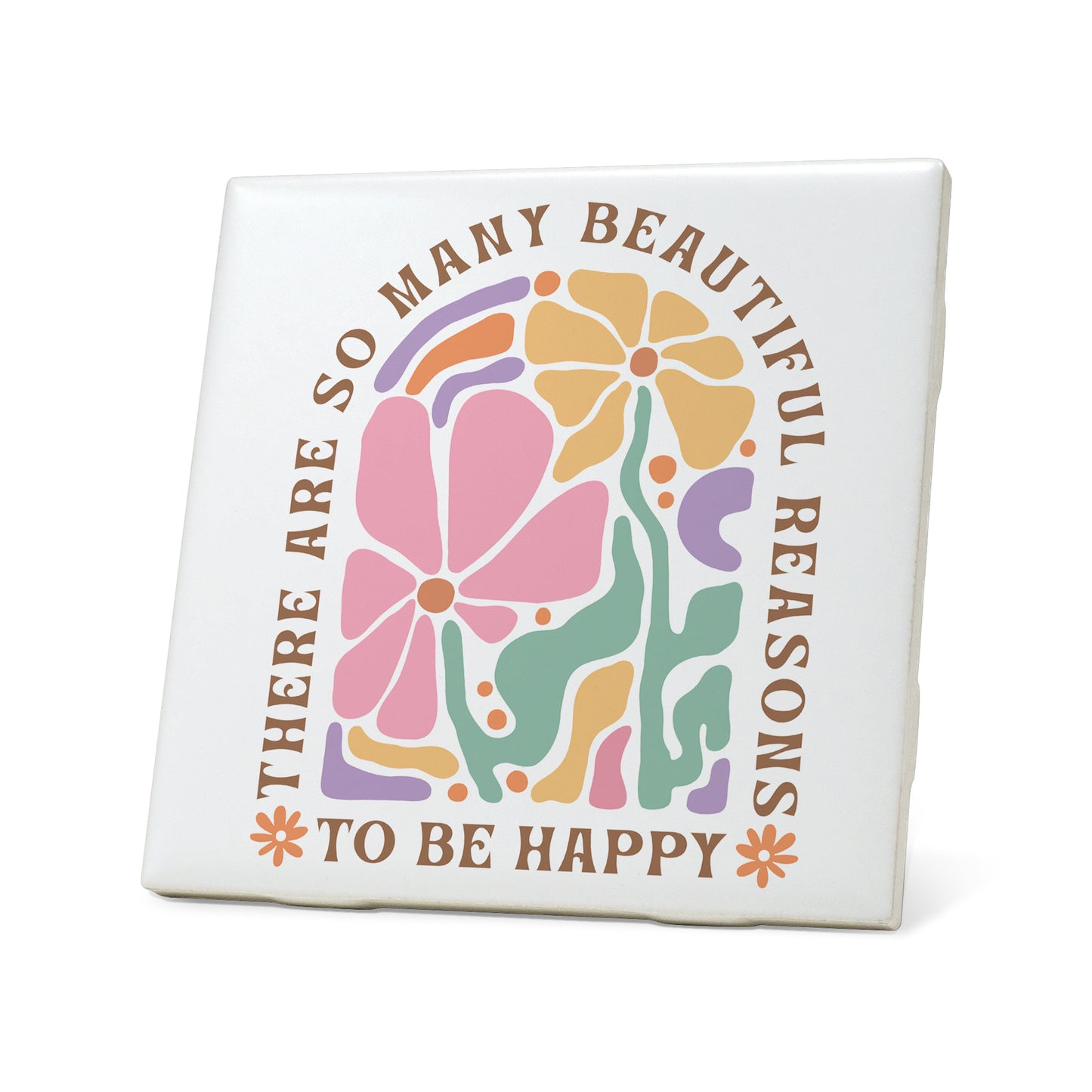 Beautiful reasons to be happy boho Graphic Coasters