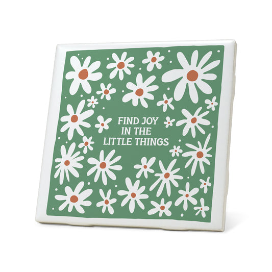 Find joy in the little things boho Graphic Coasters