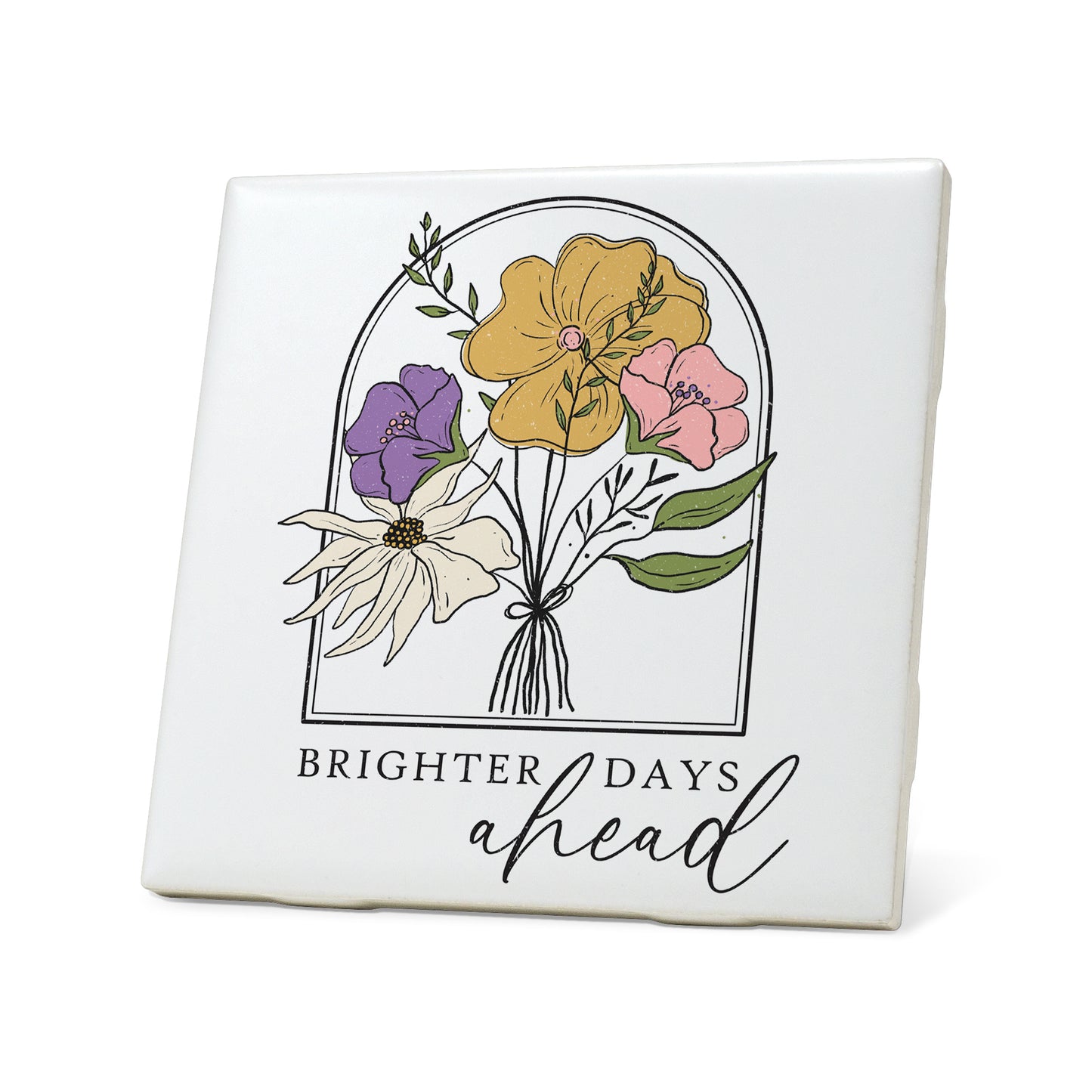 Brighter days ahead Graphic Coasters