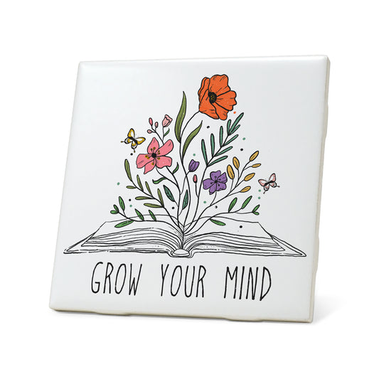 Grow your mind Graphic Coasters