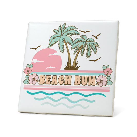 Beach bum Graphic Coasters