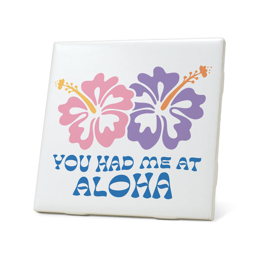 You had me at aloha Graphic Coasters