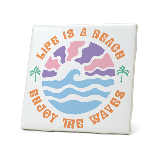 Life is a beach Graphic Coasters