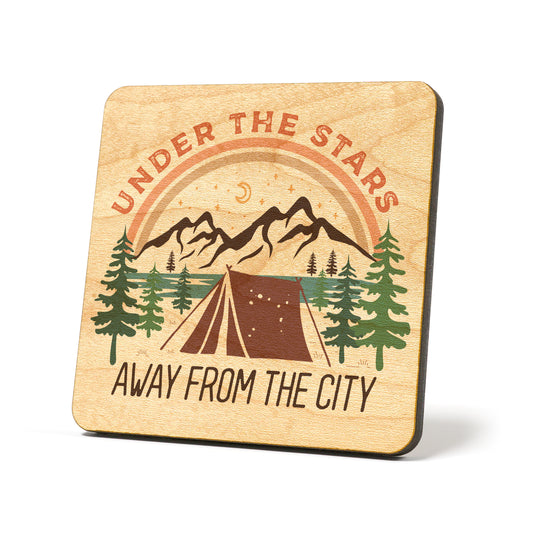 Under the stars graphic Coaster