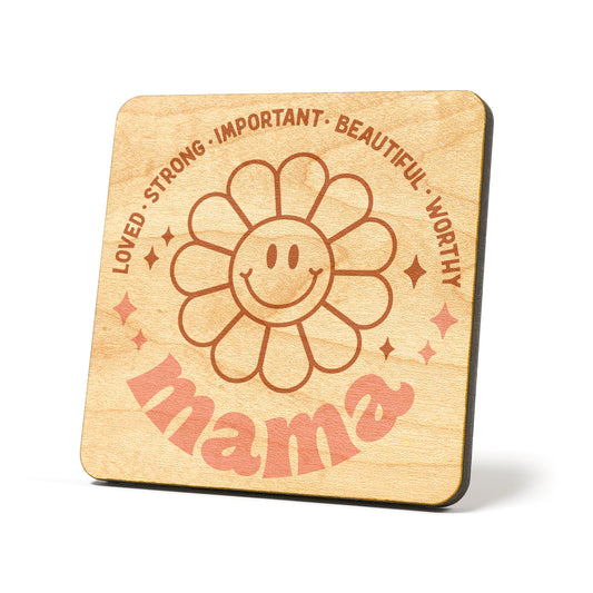 Mama flower A Graphic Coasters