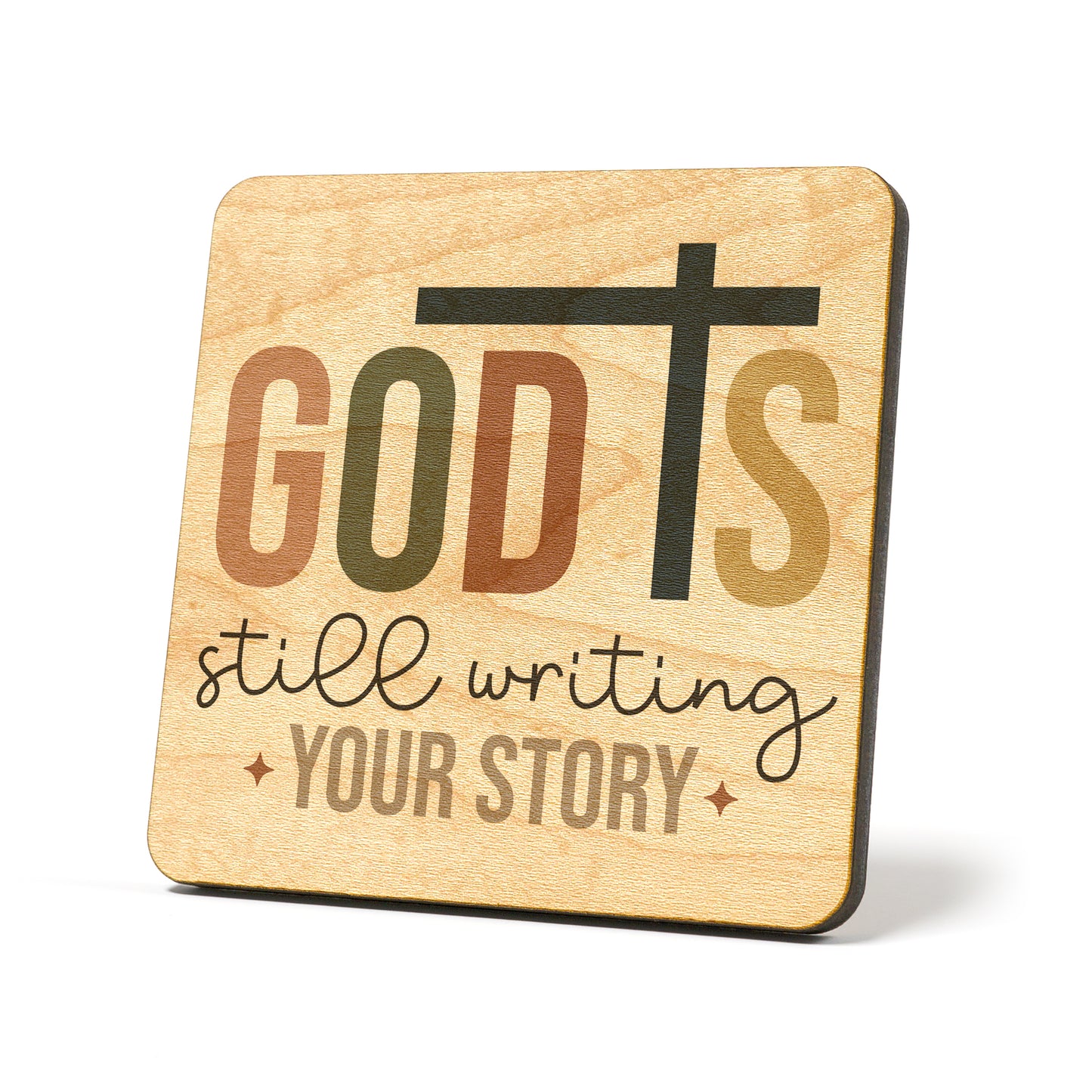 God is still writing your story Graphic Coasters