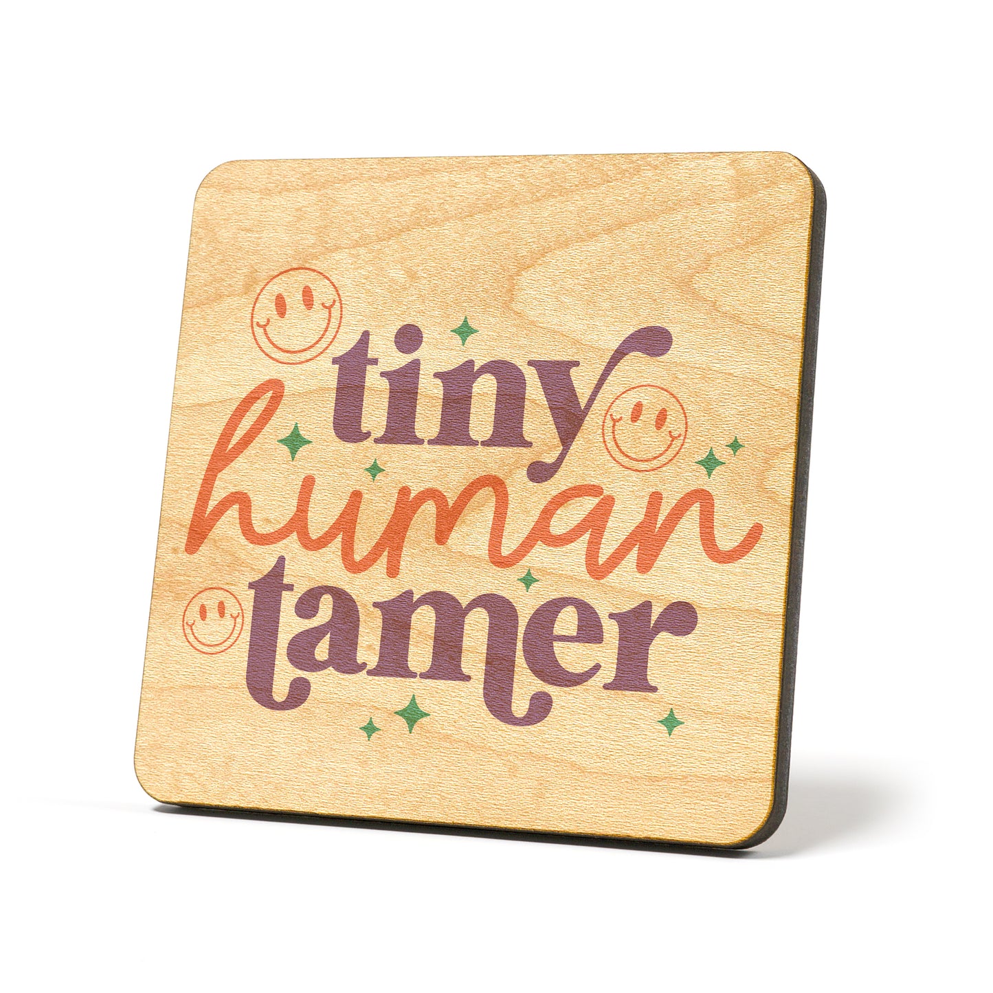 Tiny human tamer Graphic Coasters