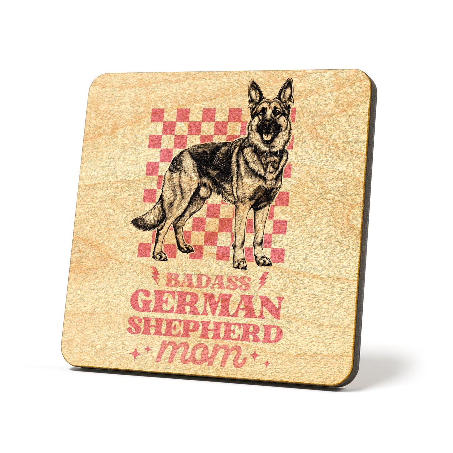 German Shepherd Mom Graphic Coasters