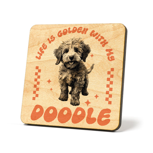 Life is golden with my Doodle Graphic Coasters