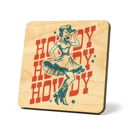 Howdy x3 Graphic Coasters