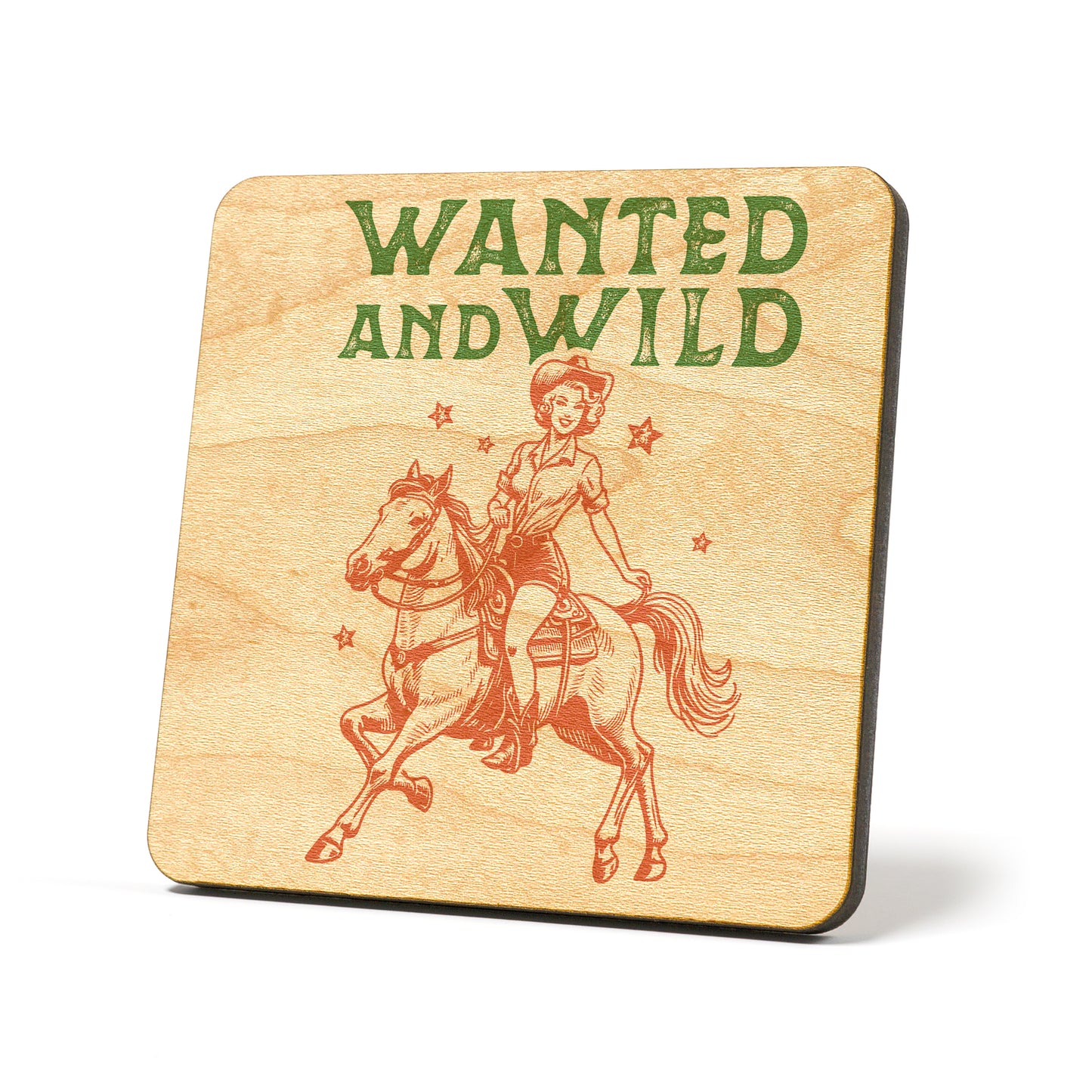 Wanted and wild Graphic Coasters