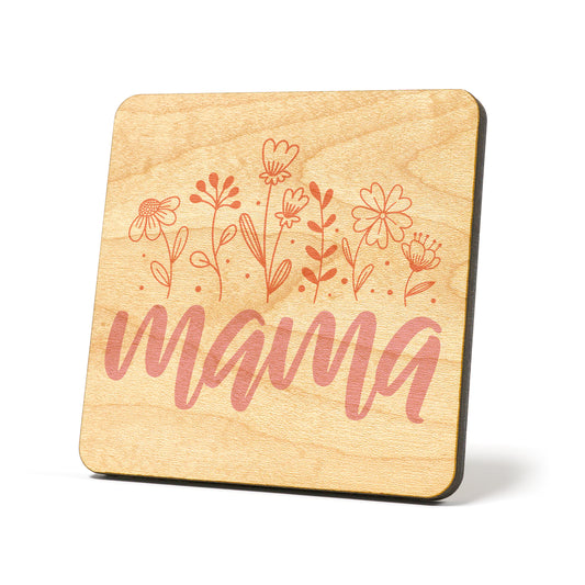 Mama Flower B Graphic Coasters