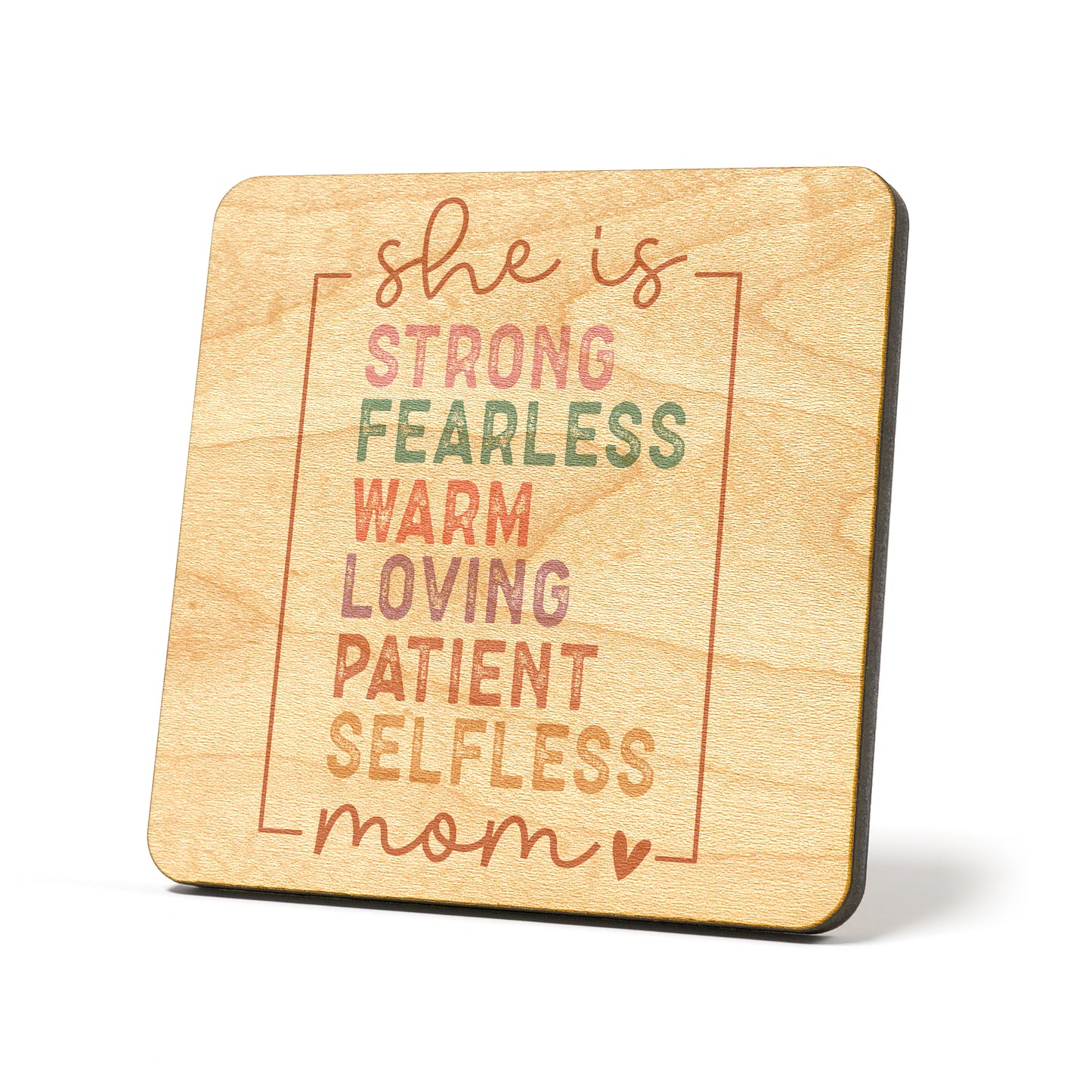 She is mom Graphic Coasters