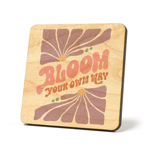 Bloom your own way boho Graphic Coasters