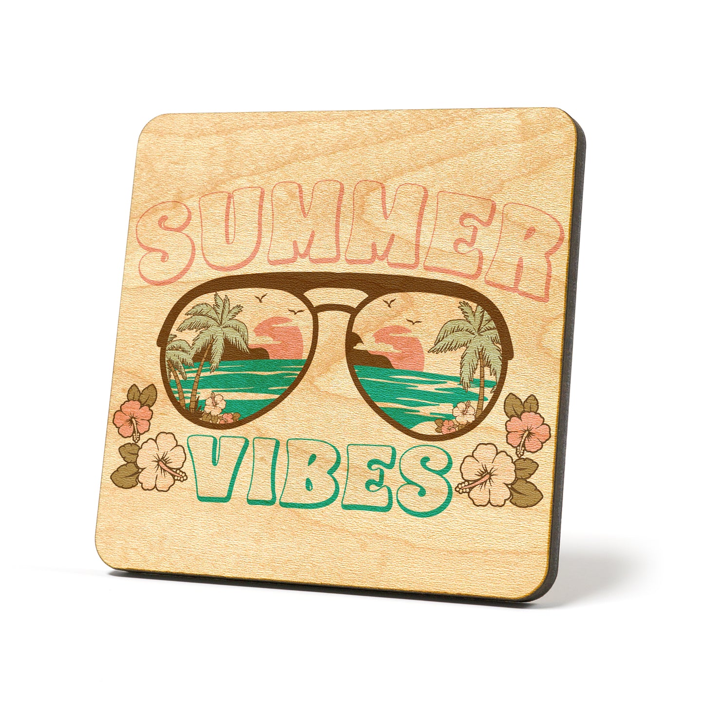 Summer vibes Graphic Coasters