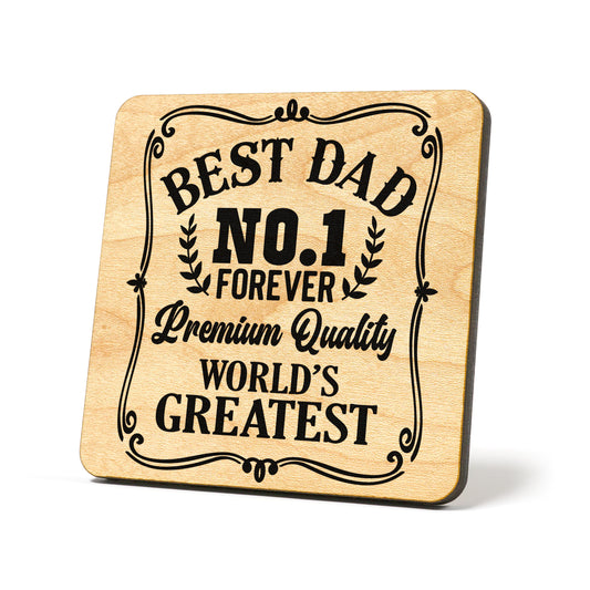 Best Dad No1 Graphic Coasters