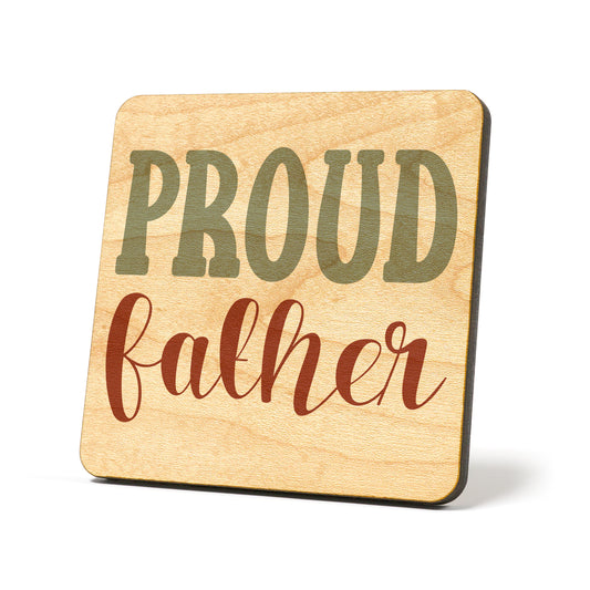 Proud Father Graphic Coasters