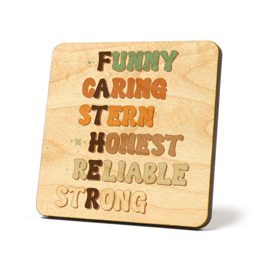 Father Graphic Coasters