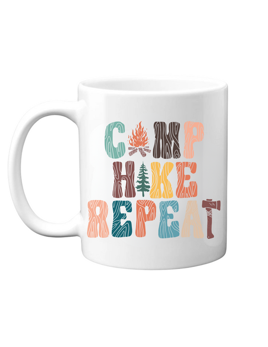 Camp Hike Repeat Mug