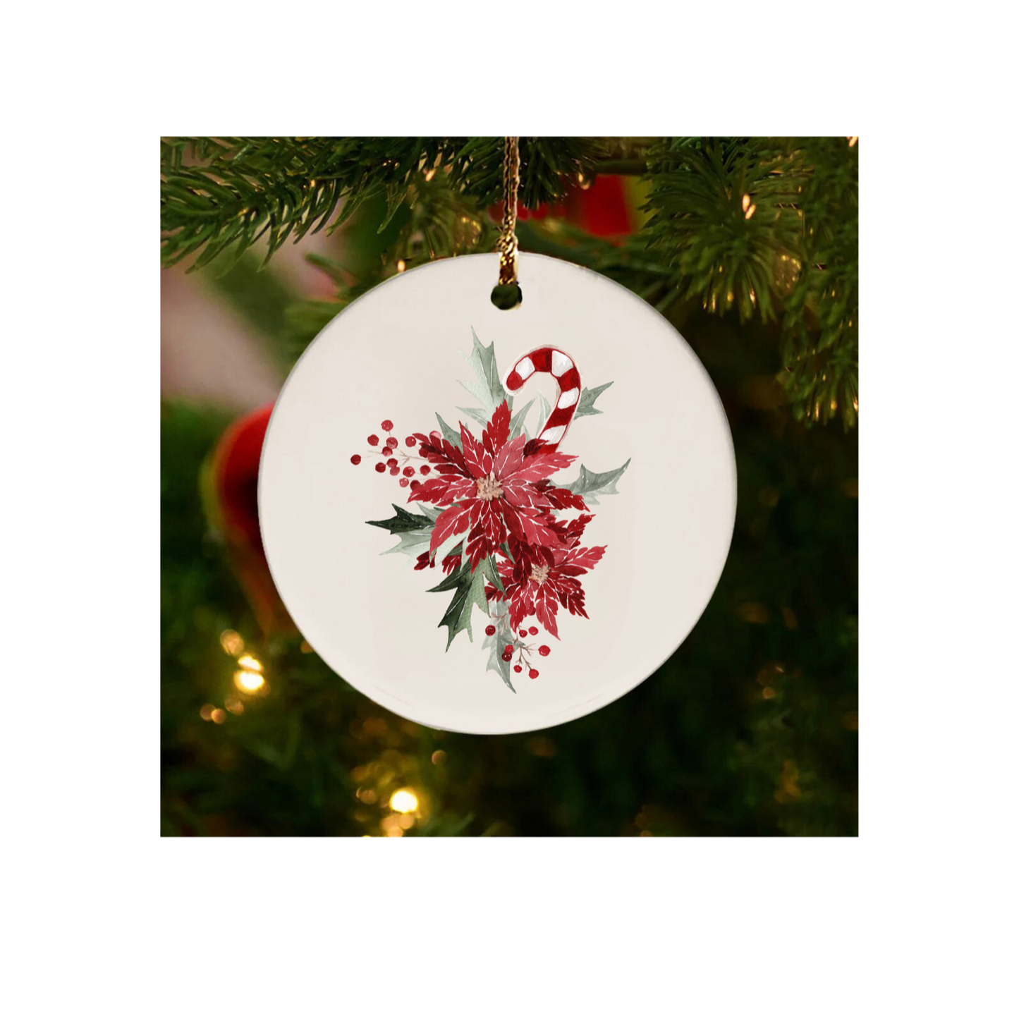 Poinsettia Ornament