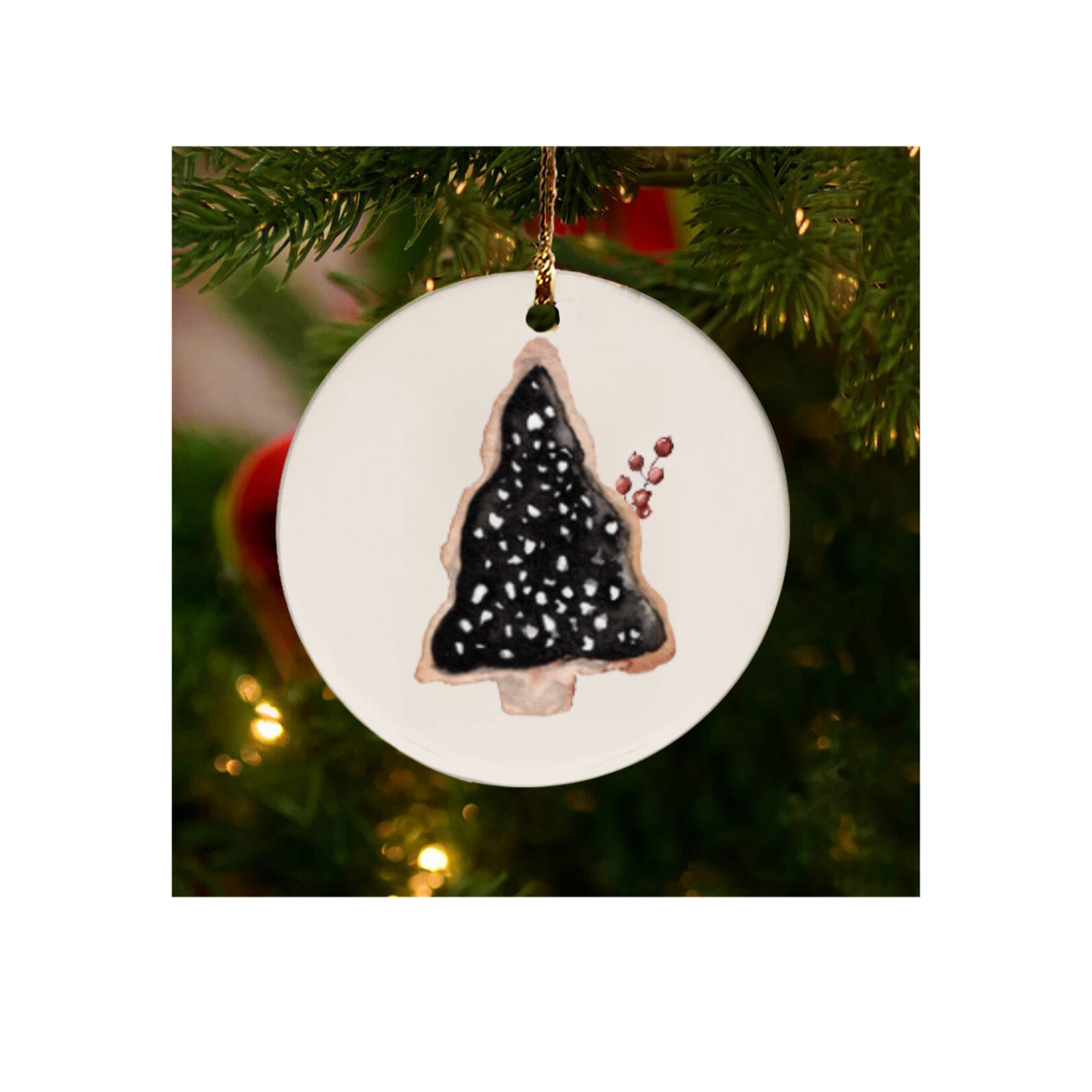 Festive Frosted Cookie Ornament