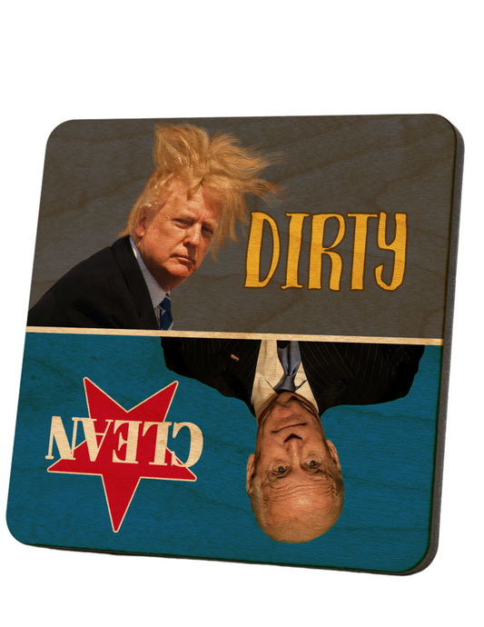 Trump Biden Dirty Clean Dishwasher Magnet