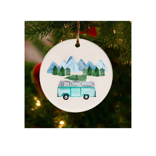 Vintage Holiday Ride Ornament