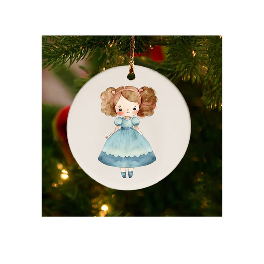 Pigtail Princess Ornament