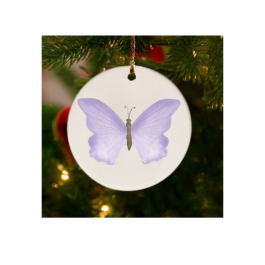 Purple Butterfly Ornament