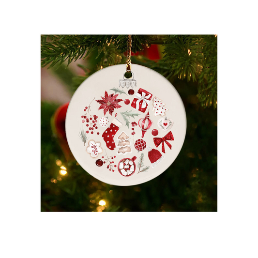 Crimson Collection Christmas Ornament