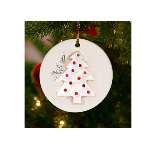 Berry Christmas Tree Cookie Ornament