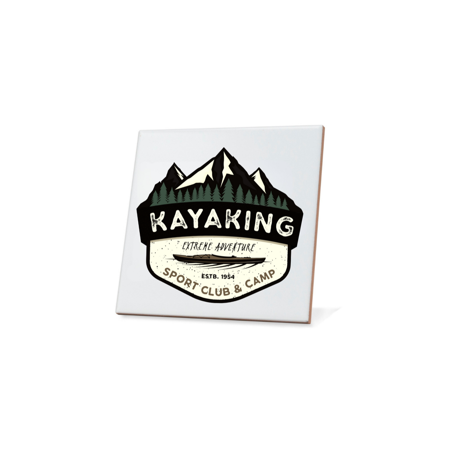 Kayaking Badge Coaster