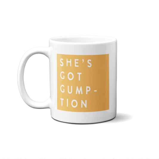 Colorblock She's Got Gumption Mug