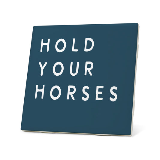 Colorblock Hold Your Horses Coaster