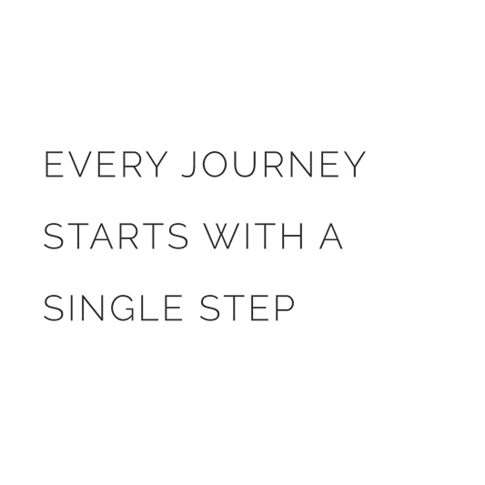 Every Journey Starts With A Single Step Quote Coaster