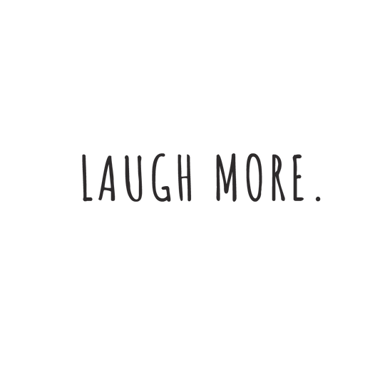 Laugh More Quote Coaster